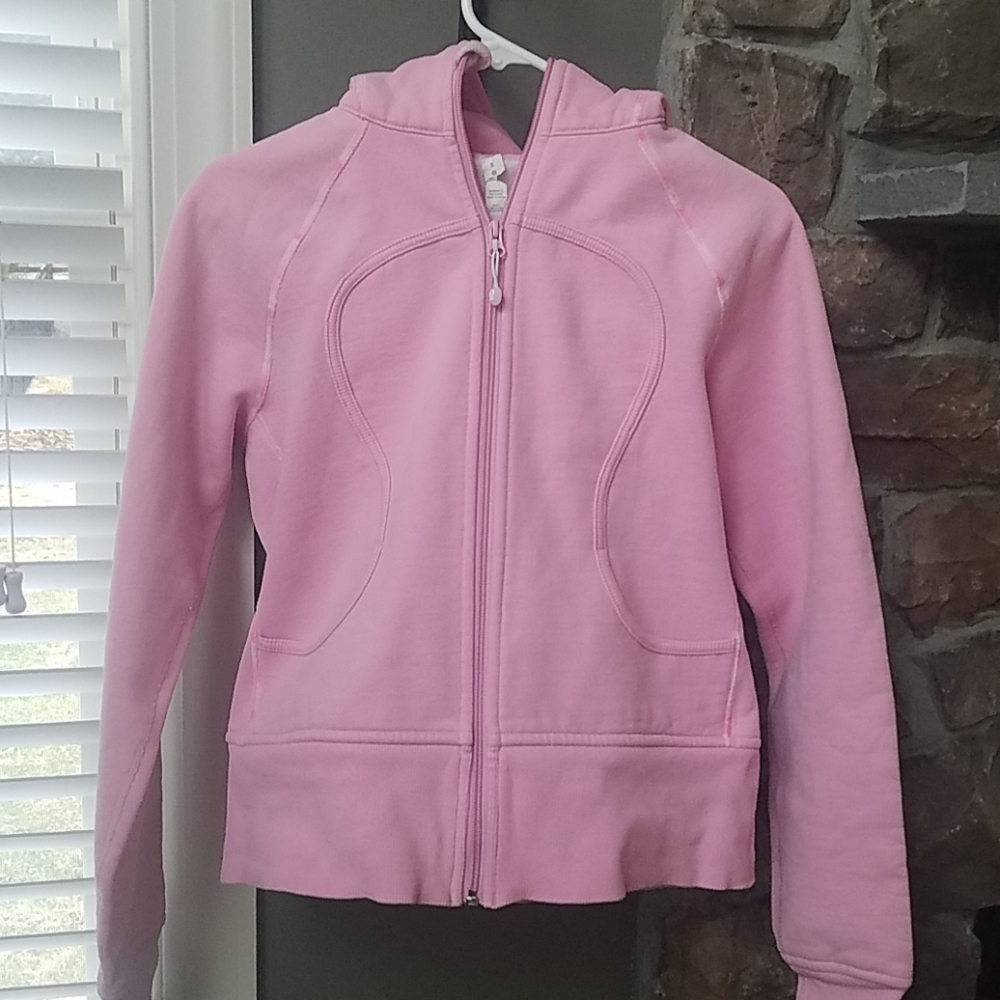 Lululemon Pink Scuba Hoodie Stretch Full Zip